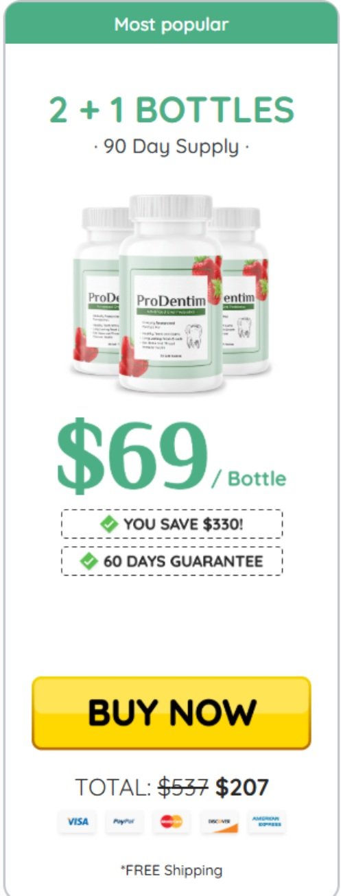 ProDentim Buy 3 Bottles